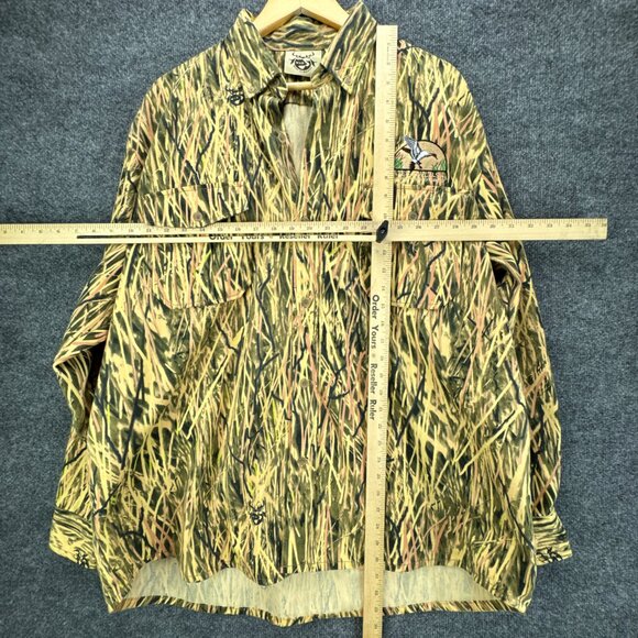 Made 2 Deceive Camo Shirt Mens Extra Large Button Down Hunting Outdoor Duck - Picture 10 of 16